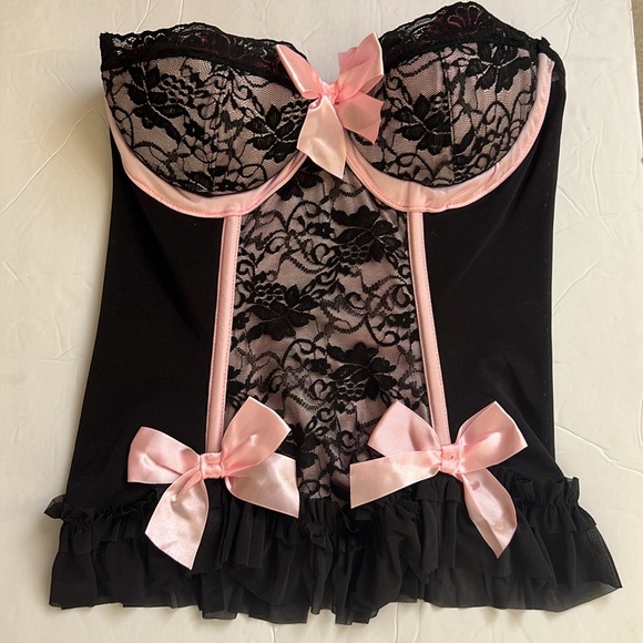 Strapless Corset Lace Underwire Corset Bra – Size Large - Picture 4 of 12